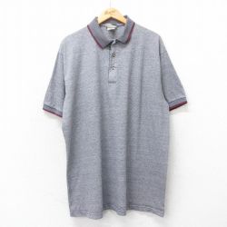 XL★古着 Wear Guard 半袖 ポロ シャツ メンズ 00年代 00s 大きいサイズ コットン 紺他 ネイビー 25apr14 中古 トップス
