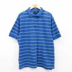XL★古着 JOS A BANK 半袖 ポロ シャツ メンズ 大きいサイズ 青他 ブルー 25apr26 中古 トップス
