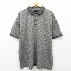 【50%OFF】XL★古着 半袖 ポロ シャツ メンズ 大きいサイズ コットン グレー他 25may16 中古 トップス