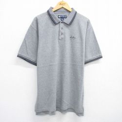 ビッグドッグス 00s 半袖ポロシャツ ワンポイントロゴ グレー XL | 古着