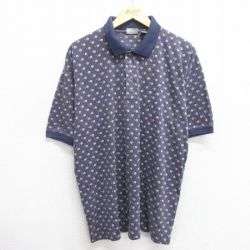 XL★古着 ビューグルボーイ 半袖 ポロ シャツ メンズ 00年代 00s ゴルフ 大きいサイズ 紺他 ネイビー 25may17 中古 トップス