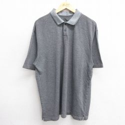 【50%OFF】XL★古着 バンヒューセン 半袖 ポロ シャツ メンズ 大きいサイズ グレー他 25may17 中古 トップス