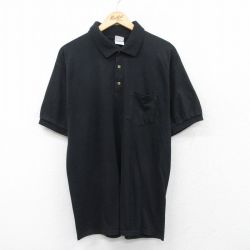 00s 半袖ポロシャツ ブラック L | 古着