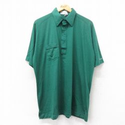 80s 半袖ポロシャツ グリーン XL | 古着