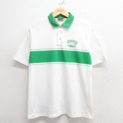 80s 半袖ポロシャツ カニ ホワイト L | 古着