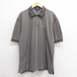 XL★古着 半袖 ポロ シャツ メンズ 00年代 00s USオープン 大きいサイズ コットン グレー 25may26 中古 トップス