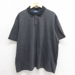 XL★古着 ピューリタン 半袖 ポロ シャツ メンズ 大きいサイズ グレー 25may26 中古 トップス