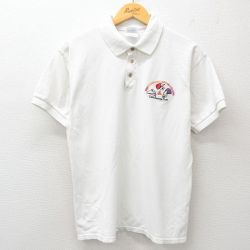 【50%OFF】00s 半袖ポロシャツ CHANGING ホワイト L | 古着