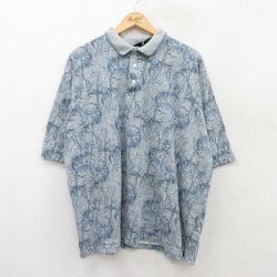 【50%OFF】XL★古着 ピューリタン 半袖 ポロ シャツ メンズ 00年代 00s 竹 大きいサイズ コットン グレー他 25jun05 中古 トップス