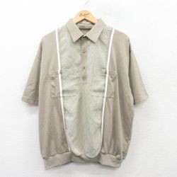 【20%OFF】XL★古着 半袖 ポロ シャツ メンズ 大きいサイズ ベージュ他 カーキ 25jun06 中古 トップス