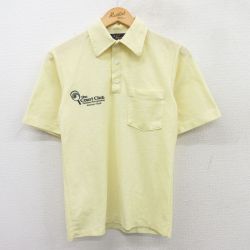 80s 半袖ポロシャツ Lourt Club イエロー S | 古着