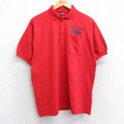 スクリーンスターズ 80s 半袖ポロシャツ シボレー レッド L | 古着