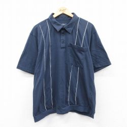 ポロシャツ ネイビー XL | 古着