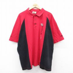 NASCAR デイルアンハートジュニア バドワイザー 半袖ポロシャツ ラグラン レッド XL | 古着