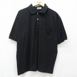 XL★古着 マックレガー 半袖 ポロ シャツ メンズ 90年代 90s 鹿の子 大きいサイズ 黒 ブラック 25jul02 中古 トップス