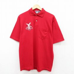 ジャージーズ 90s 半袖ポロシャツ FOE レッド L | 古着