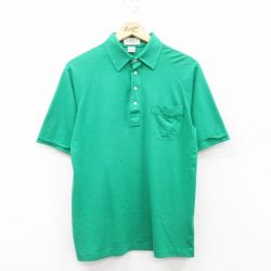 【50%OFF】M★古着 アロー 半袖 ポロ シャツ メンズ 90年代 90s ラグラン 緑 グリーン 25jul05 中古 トップス