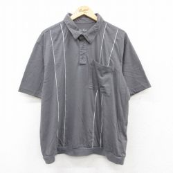 【50%OFF】半袖ポロシャツ グレー XL | 古着