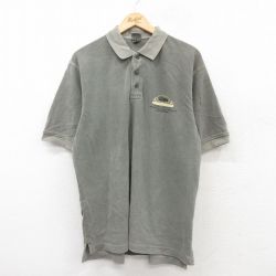 カベラス 半袖ポロシャツ WILLIAMS CONTRACTING グレー XL | 古着