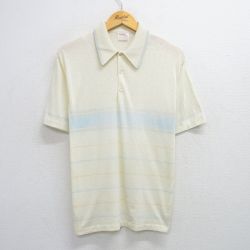 80s 半袖ポロシャツ イエロー L | 古着