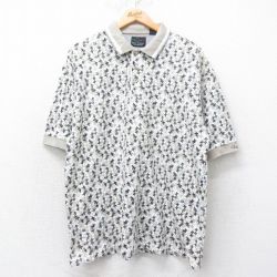 XL★古着 グレッグノーマン 半袖 ポロ シャツ メンズ 鹿の子 コットン ベージュ他 カーキ 25jul11 中古 トップス