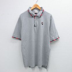 ディズニー 00s 半袖ポロシャツ ミッキー グレー XL | 古着