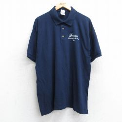 00s 半袖ポロシャツ Ferrara ネイビー XL | 古着