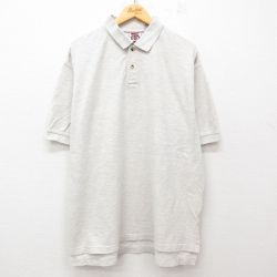 【50%OFF】XL★古着 半袖 ポロ シャツ メンズ 00年代 00s 大きいサイズ 薄グレー 霜降り 25jul23 中古 トップス