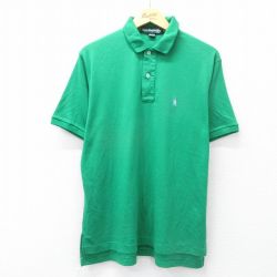 【20%OFF】XL★古着 半袖 ポロ シャツ メンズ 90年代 90s 緑 グリーン 25jul26 中古 トップス