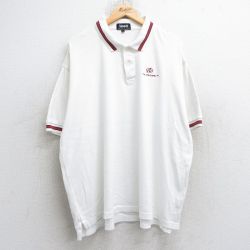 【50%OFF】90s 半袖ポロシャツ オーロラ ホワイト XL | 古着