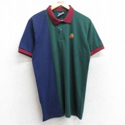 L★古着 半袖 ポロ シャツ メンズ 90年代 90s マクドナルド マルチカラー USA製 緑他 グリーン 【spe】 25sep06 中古 トップス