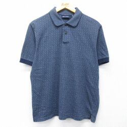 L★古着 ピューリタン 半袖 ポロ シャツ メンズ 00年代 00s 紺 26apr17