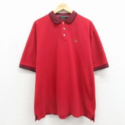グレッグノーマン 半袖ポロシャツ ワンポイントロゴ レッド XL | 古着