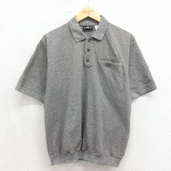 ピューリタン 半袖ポロシャツ グレー L | 古着