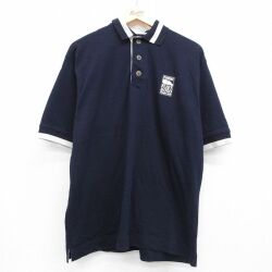 ポロシャツ PENSKE ネイビー XL | 古着