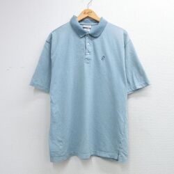 ディズニー 半袖ポロシャツ ミッキー ライトブルー XL | 古着