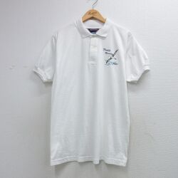 フルーツオブザルーム 00s 半袖ポロシャツ カモメ ホワイト XL | 古着