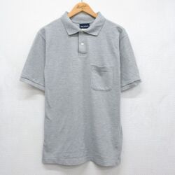 ピューリタン 00s 半袖ポロシャツ 鹿の子 グレー M | 古着