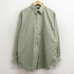 XL★古着 ピューリタン 長袖 シャツ メンズ 00年代 00s ロング丈 ベージュ系 カーキ 24feb02 中古 トップス