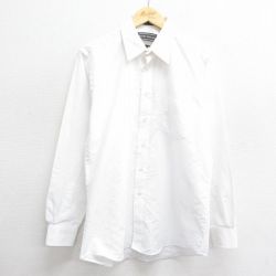 L★古着 長袖 シャツ メンズ 90年代 90s 白 ホワイト ストライプ 24sep26 中古 トップス