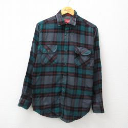 M★古着 コールマン 長袖 シャツ メンズ グレー チェック 24nov19 中古 トップス