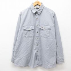 XL★古着 ダックスバック 長袖 シャツ メンズ 80年代 80s 大きいサイズ グレー 24nov25 中古 トップス