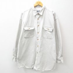 【50%OFF】90s 長袖シャツ グレー XL | 古着