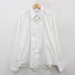 【50%OFF】XL★古着 長袖 シャツ メンズ 90年代 90s 大きいサイズ USA製 白 ホワイト 24dec16 中古 トップス