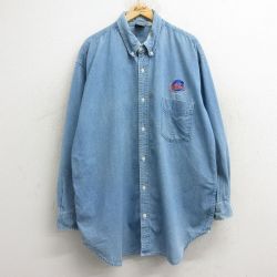 プラネットハリウッド 90s 長袖シャツ ネイビー XL | 古着