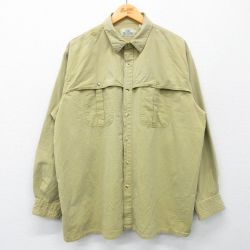 【20%OFF】XL★古着 レッドヘッド 長袖 シャツ メンズ 00年代 00s ヒジ当て 大きいサイズ コットン 緑系 グリーン 25feb12 中古 トップス