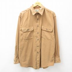 【50%OFF】L★古着 セントジョンズベイ 長袖 シャツ メンズ 00年代 00s 茶 ブラウン 25feb19 中古 トップス