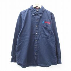 EARTH 00s 長袖シャツ ネイビー XL | 古着
