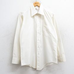 L★古着 モンゴメリーワード 長袖 シャツ メンズ 80年代 80s 白 ホワイト 25feb26 中古 トップス