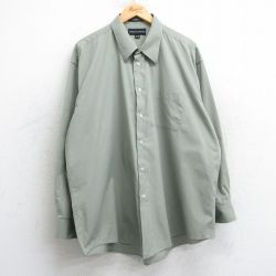 XL★古着 長袖 シャツ メンズ 00年代 00s 大きいサイズ ベージュ系 カーキ 25feb26 中古 トップス